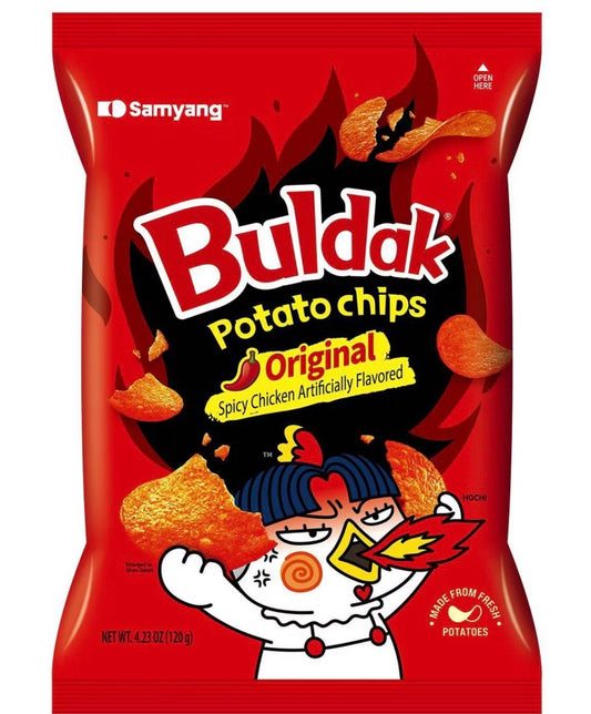 Buldak Original Fire Chicken Potato Chips