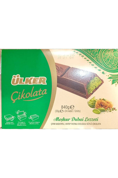 Ulker Kataifi Antep Pistachio Dubai Chocolate 35g Halal