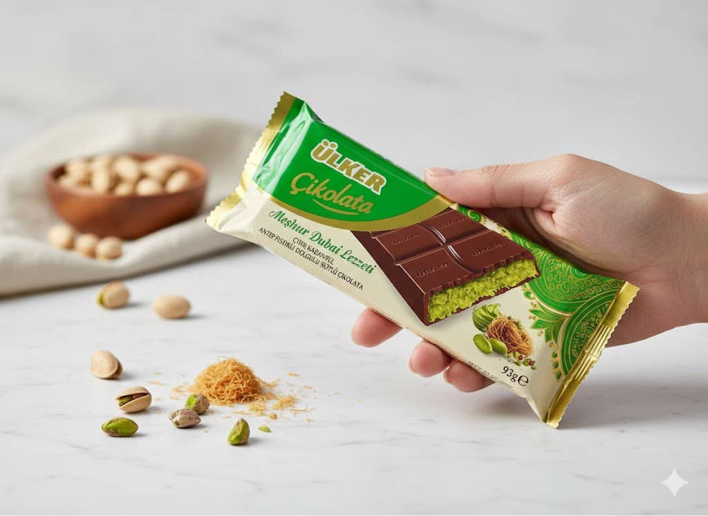 Dubai Chocolate Bar 93g Ulker Pistachio Turkish