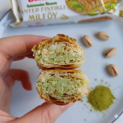 Pistachio Cream Puff Pastry Bar Ulker Kat Kat Halal