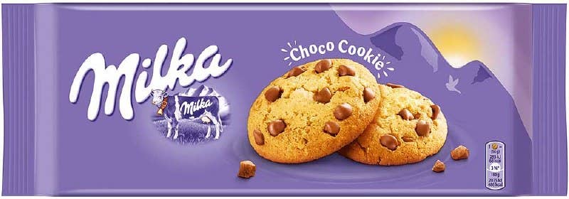 Milka Milk Chocolate Chip Cookies (135g)European