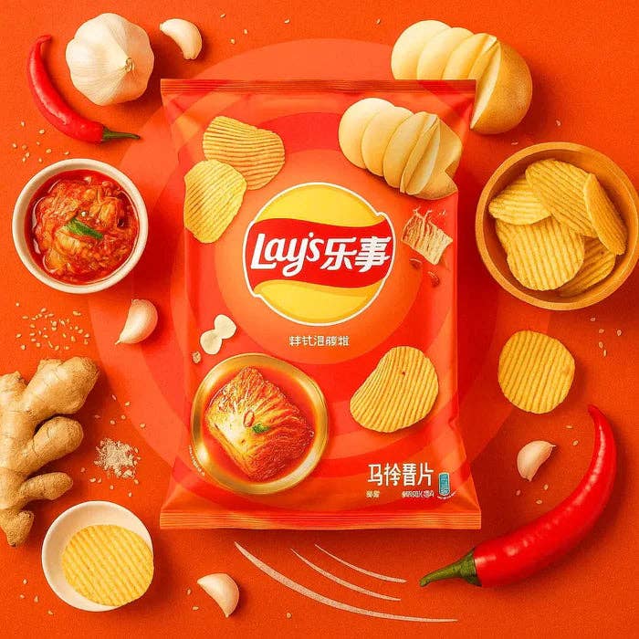 Lay's Korean Kimchi Flavor 70g (China)